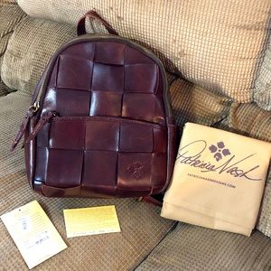 Patricia Nash JACINI “Slate Woven”leather Backpack